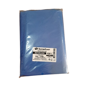 SACO DE LIXO  AZUL - 100L / 10un