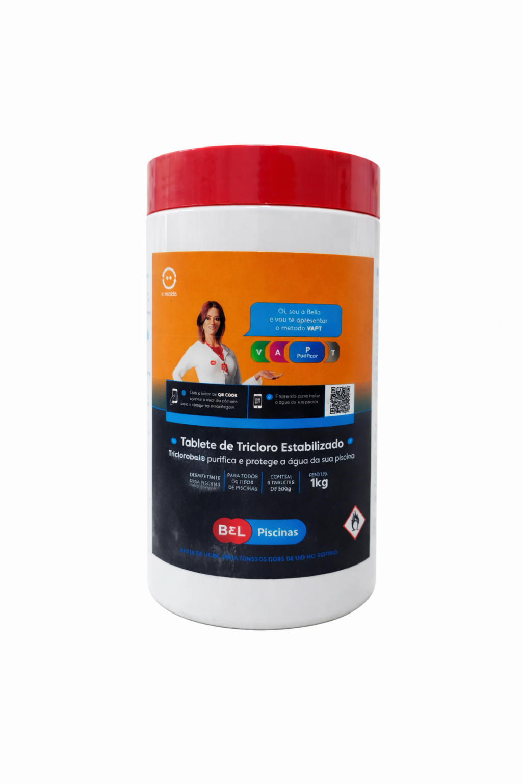 Tablete de Tricloro Estabilizado – 1kg (Bel Piscinas)