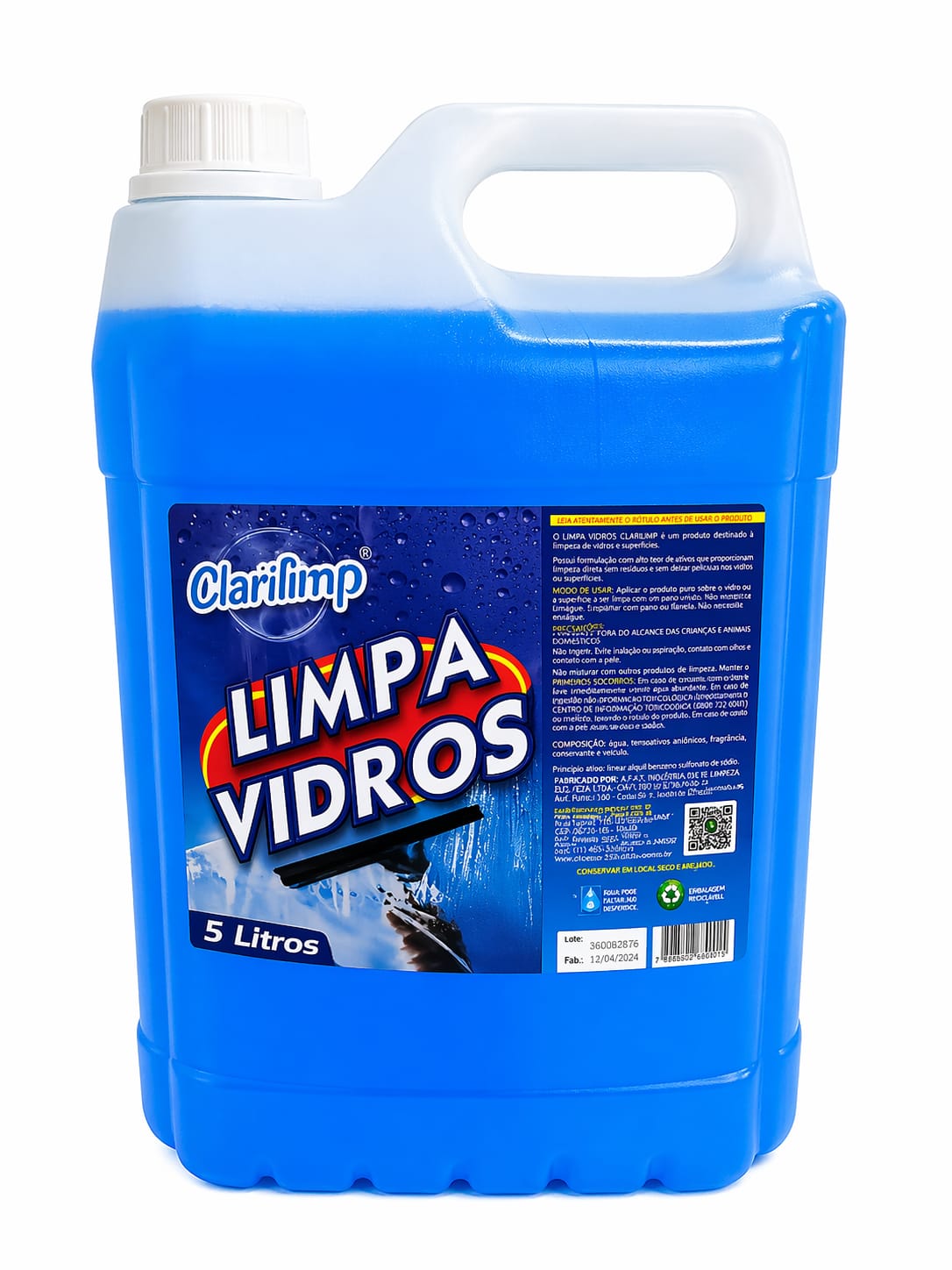 Limpa Vidros Clarilimp – 5 Litros