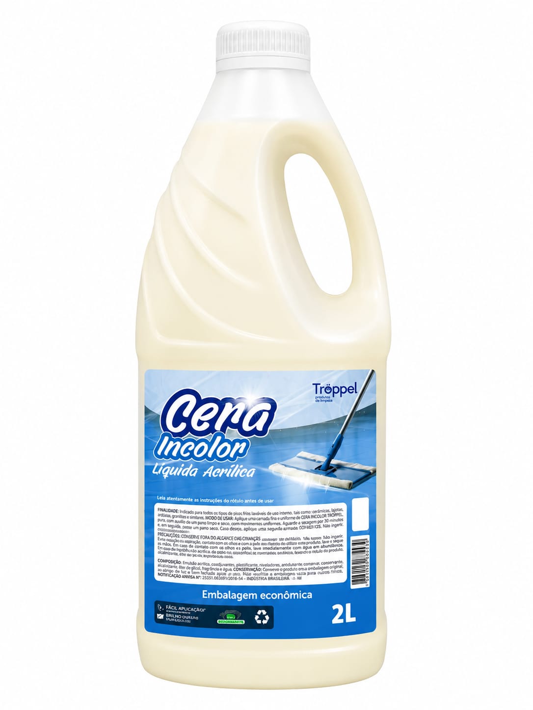 Cera Incolor Líquida Acrílica – 2 Litros/Tróppel
