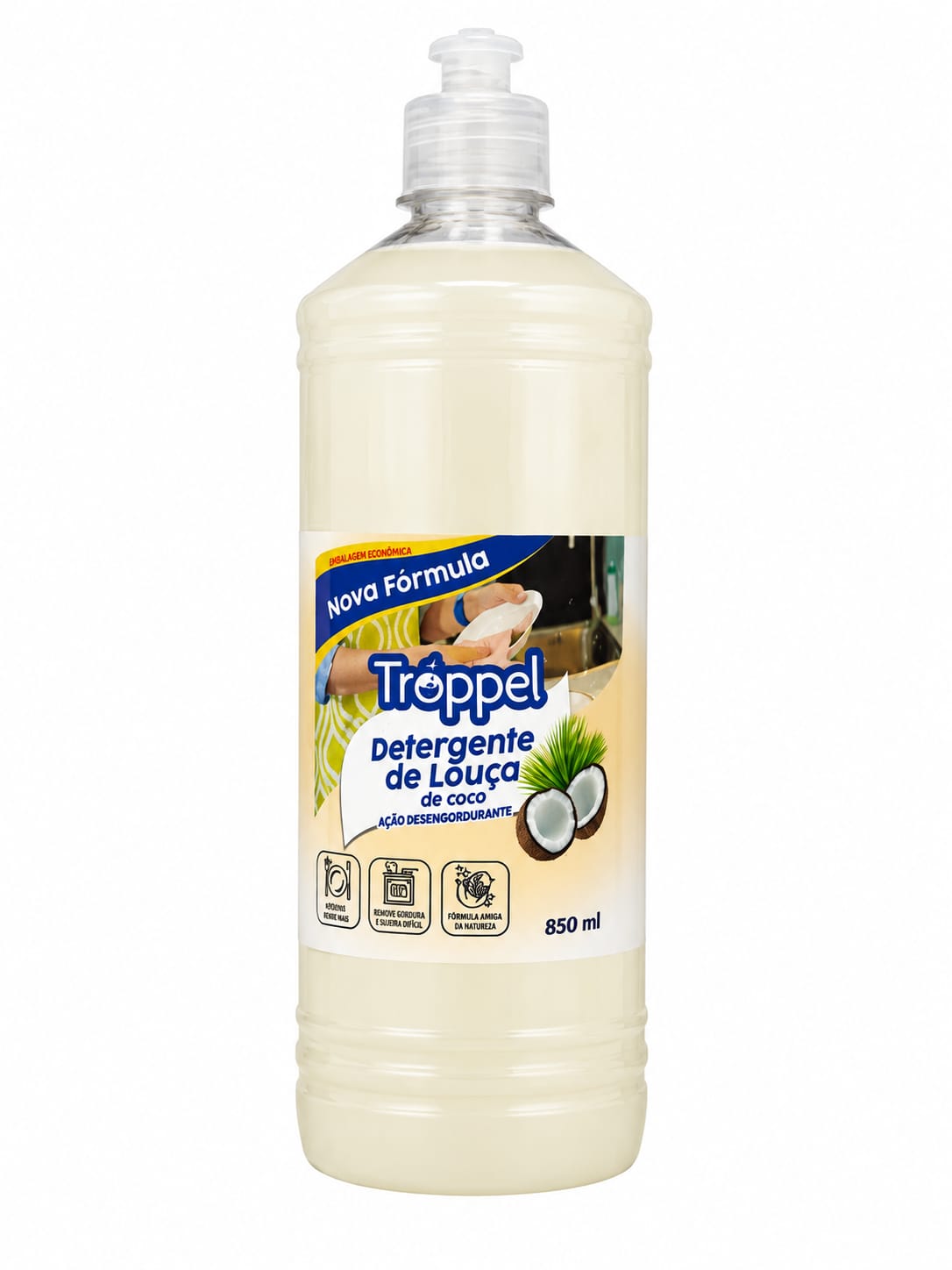 Detergente de Louça Coco – 850 ml/Tróppel