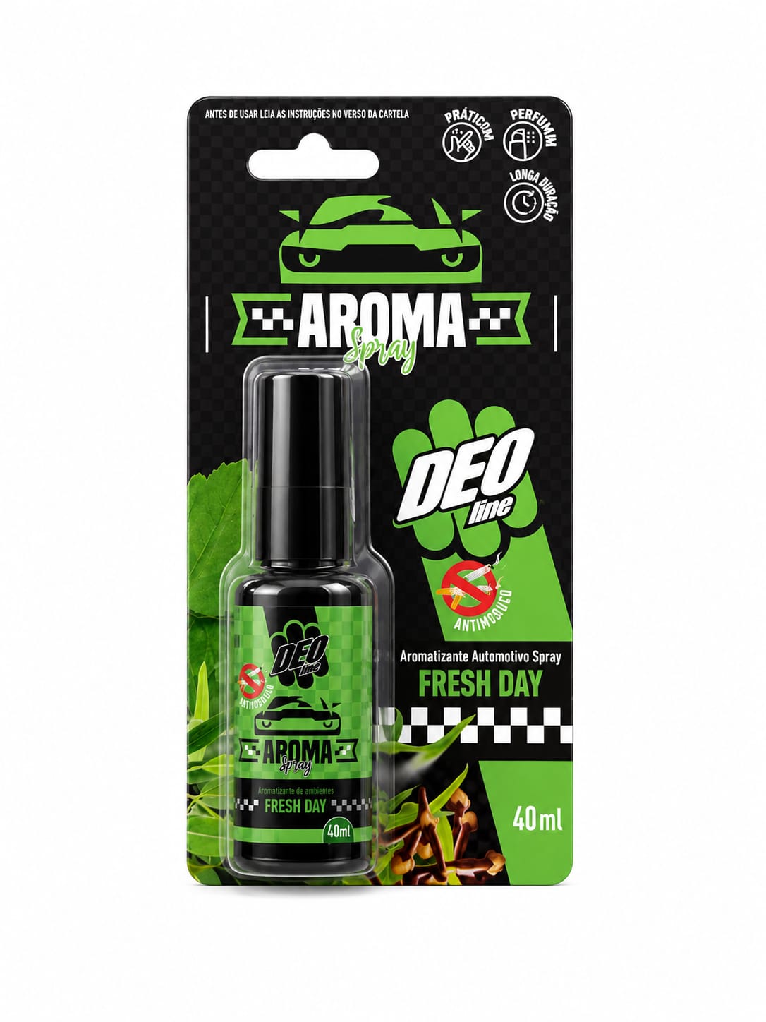 Aromatizante Automotivo Spray Deo Line Fresh Day – 40ml