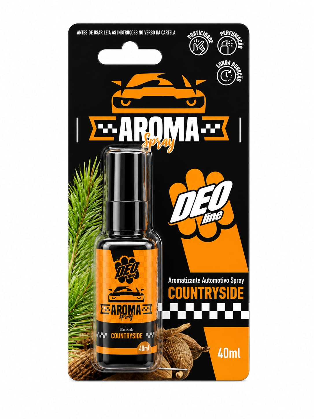 Aromatizante Automotivo Spray Deo Line Countryside – 40ml