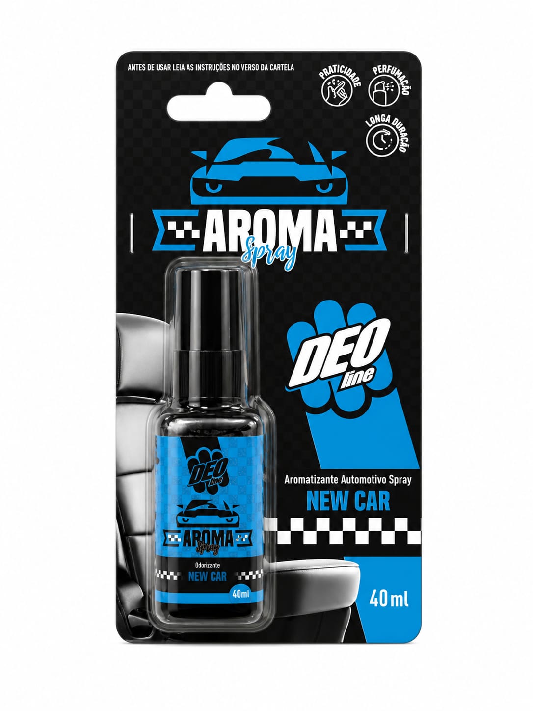 Aromatizante Automotivo Spray Deo Line New Car – 40ml