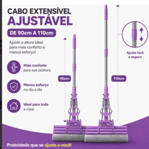 Mop com Cabo Extensível Ajustável!
