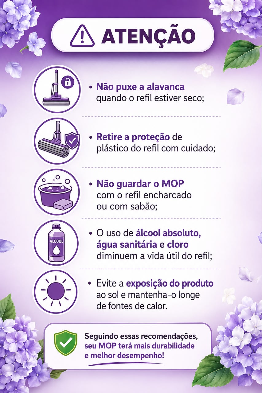 Mop com Cabo Extensível Ajustável! - Imagem 3