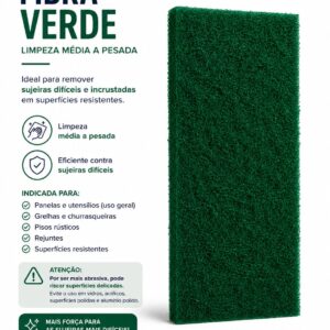 Fibra Verde Limpeza Média à Pesada